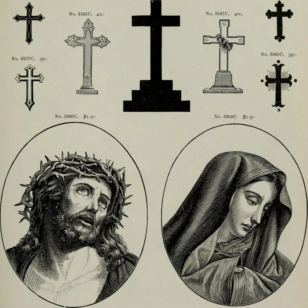 An illustration from Desk book of type specimens, borders, ornaments, brass rules and cuts : catalogue of printing machinery and printers' supplies, 1900, leaf 894