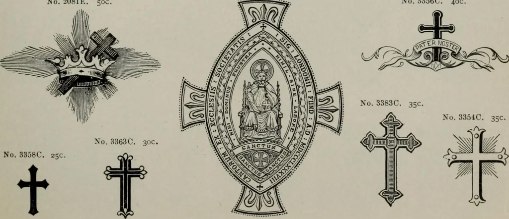 An illustration from Desk book of type specimens, borders, ornaments, brass rules and cuts : catalogue of printing machinery and printers' supplies, 1900, leaf 894