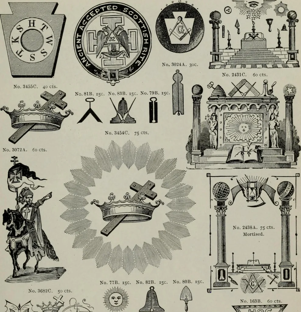 An illustration from Desk book of type specimens, borders, ornaments, brass rules and cuts : catalogue of printing machinery and printers' supplies, 1900, leaf 896