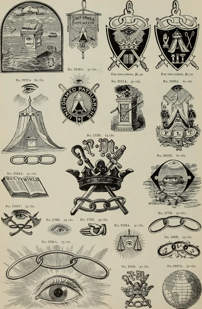 An illustration from Desk book of type specimens, borders, ornaments, brass rules and cuts : catalogue of printing machinery and printers' supplies, 1900, leaf 899