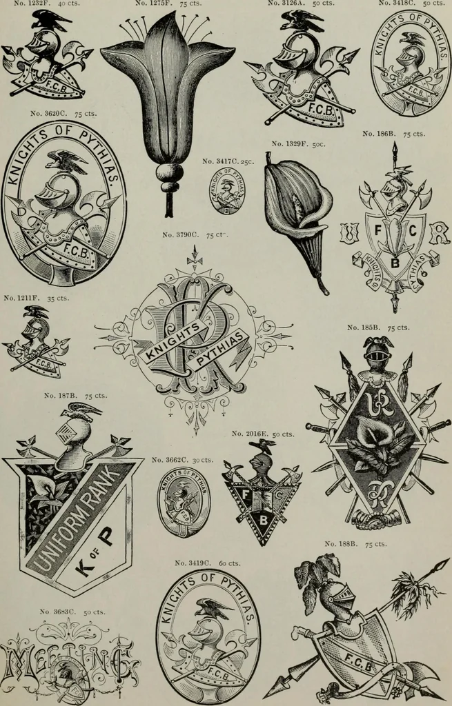 An illustration from Desk book of type specimens, borders, ornaments, brass rules and cuts : catalogue of printing machinery and printers' supplies, 1900, leaf 900