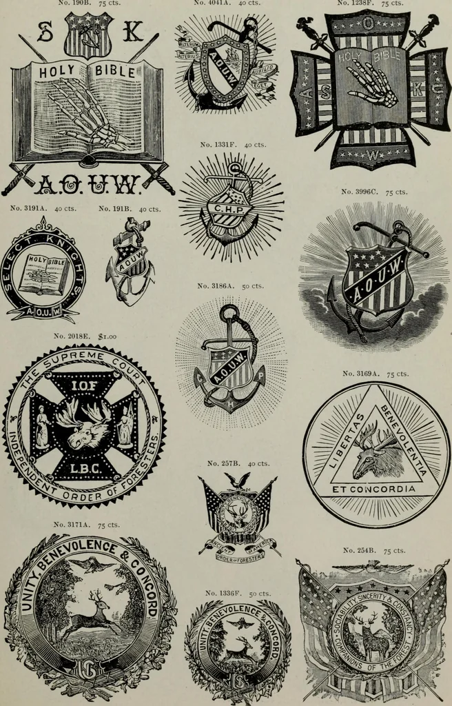 An illustration from Desk book of type specimens, borders, ornaments, brass rules and cuts : catalogue of printing machinery and printers' supplies, 1900, leaf 902