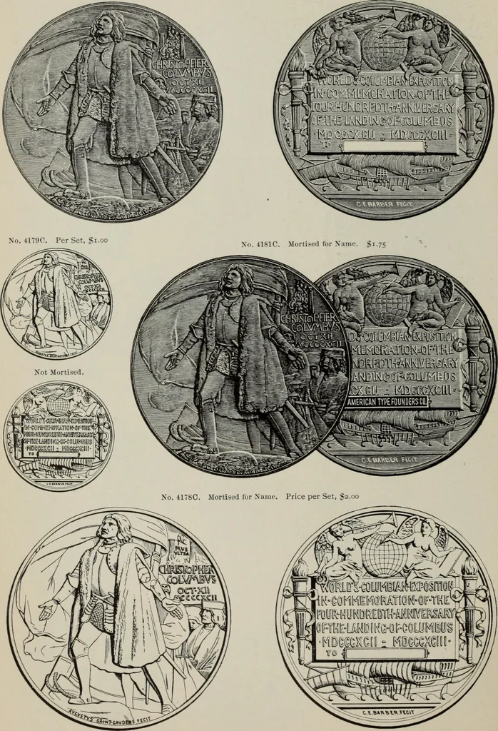 An illustration from Desk book of type specimens, borders, ornaments, brass rules and cuts : catalogue of printing machinery and printers' supplies, 1900, leaf 911