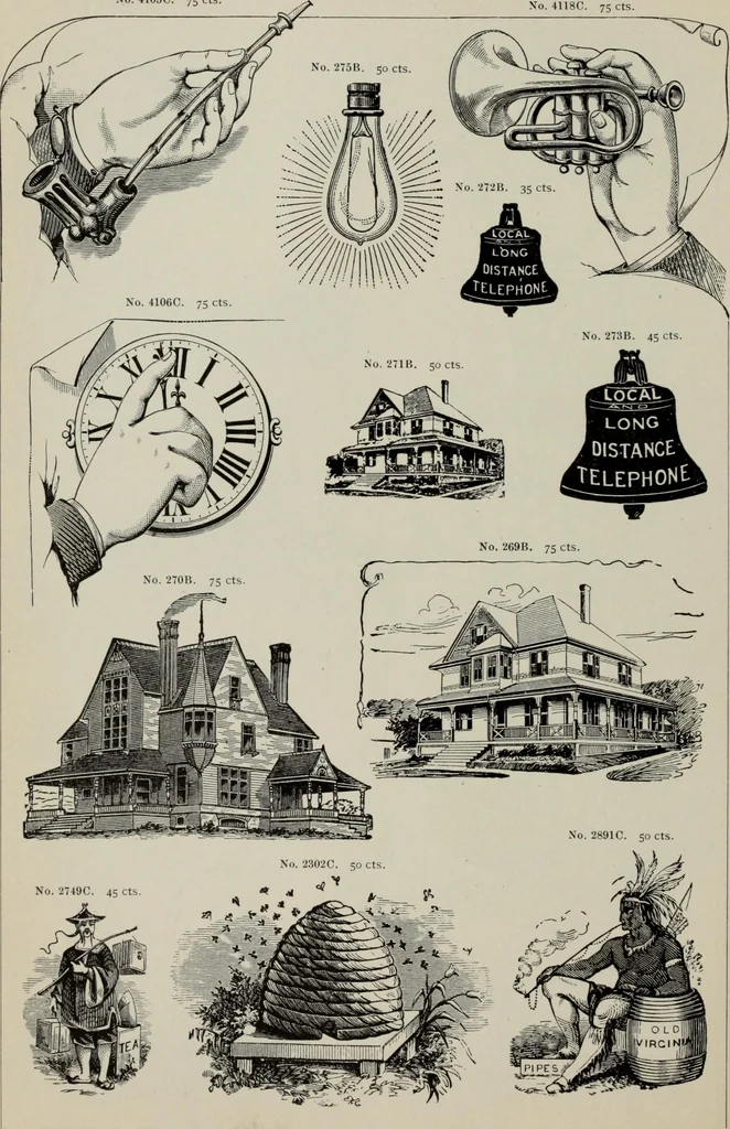An illustration from Desk book of type specimens, borders, ornaments, brass rules and cuts : catalogue of printing machinery and printers' supplies, 1900, leaf 931
