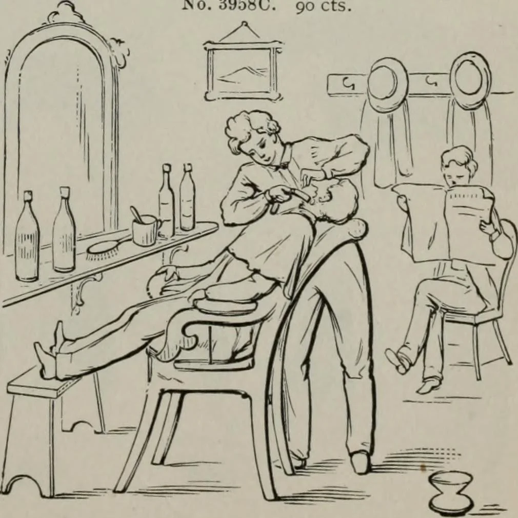 An illustration from Desk book of type specimens, borders, ornaments, brass rules and cuts : catalogue of printing machinery and printers' supplies, 1900, leaf 934