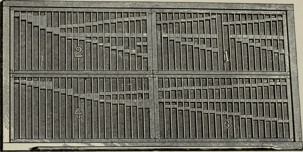 An illustration from Desk book of type specimens, borders, ornaments, brass rules and cuts : catalogue of printing machinery and printers' supplies, 1900, leaf 991