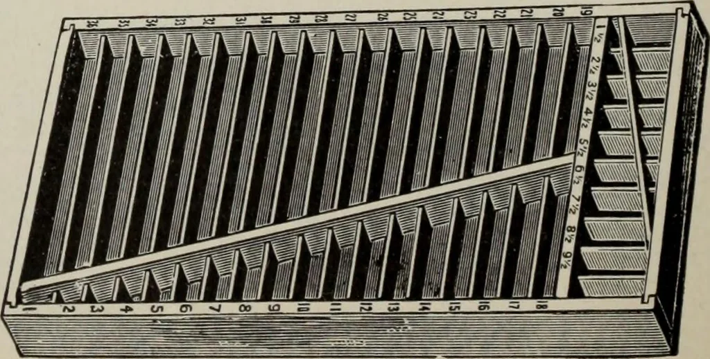 An illustration from Desk book of type specimens, borders, ornaments, brass rules and cuts : catalogue of printing machinery and printers' supplies, 1900, leaf 991