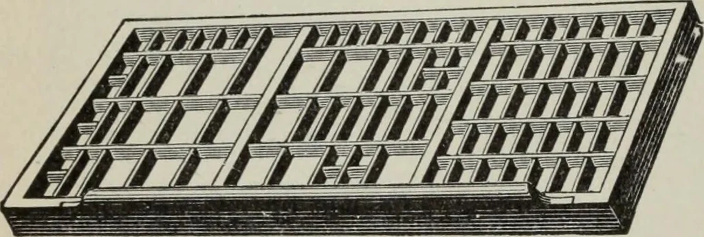 An illustration from Desk book of type specimens, borders, ornaments, brass rules and cuts : catalogue of printing machinery and printers' supplies, 1900, leaf 993