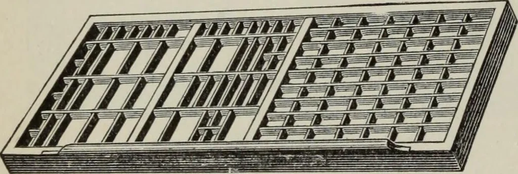 An illustration from Desk book of type specimens, borders, ornaments, brass rules and cuts : catalogue of printing machinery and printers' supplies, 1900, leaf 993