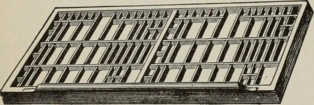 An illustration from Desk book of type specimens, borders, ornaments, brass rules and cuts : catalogue of printing machinery and printers' supplies, 1900, leaf 993