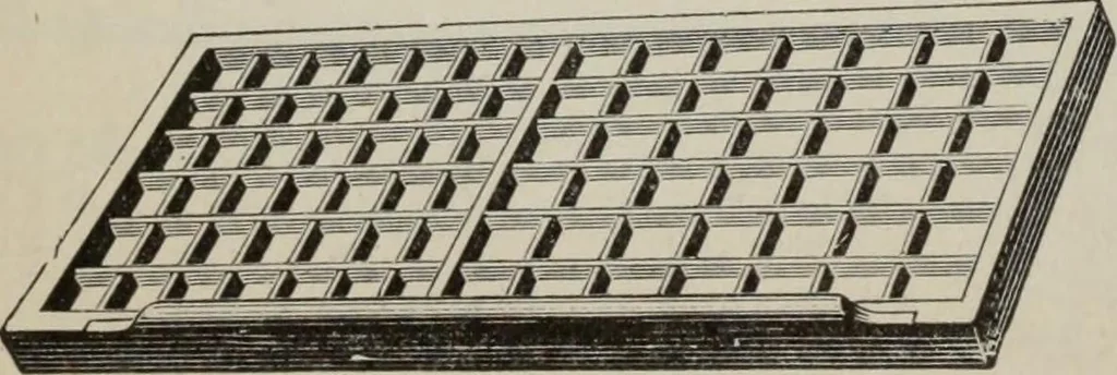 An illustration from Desk book of type specimens, borders, ornaments, brass rules and cuts : catalogue of printing machinery and printers' supplies, 1900, leaf 993