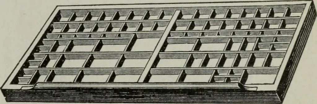 An illustration from Desk book of type specimens, borders, ornaments, brass rules and cuts : catalogue of printing machinery and printers' supplies, 1900, leaf 994
