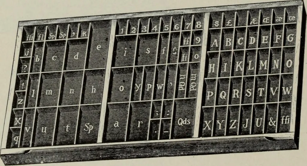 An illustration from Desk book of type specimens, borders, ornaments, brass rules and cuts : catalogue of printing machinery and printers' supplies, 1900, leaf 995