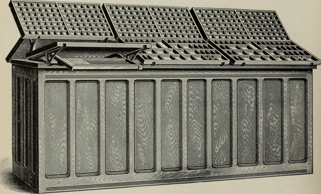 An illustration from Desk book of type specimens, borders, ornaments, brass rules and cuts : catalogue of printing machinery and printers' supplies, 1900, leaf 999