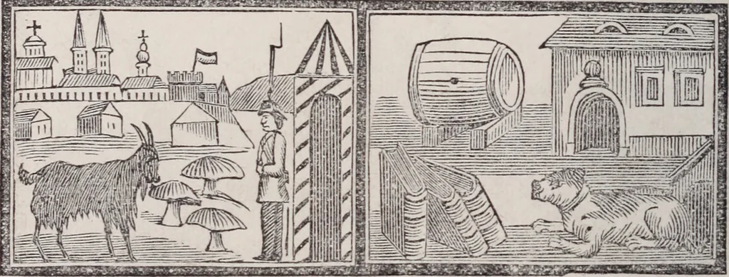 An illustration from Des mönches Aegydius Lebrecht grosses illustrirtes egyptisches traumbuch, 1870, leaf 105