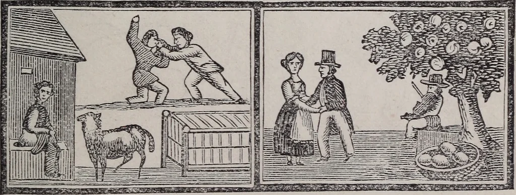 An illustration from Des mönches Aegydius Lebrecht grosses illustrirtes egyptisches traumbuch, 1870, leaf 106