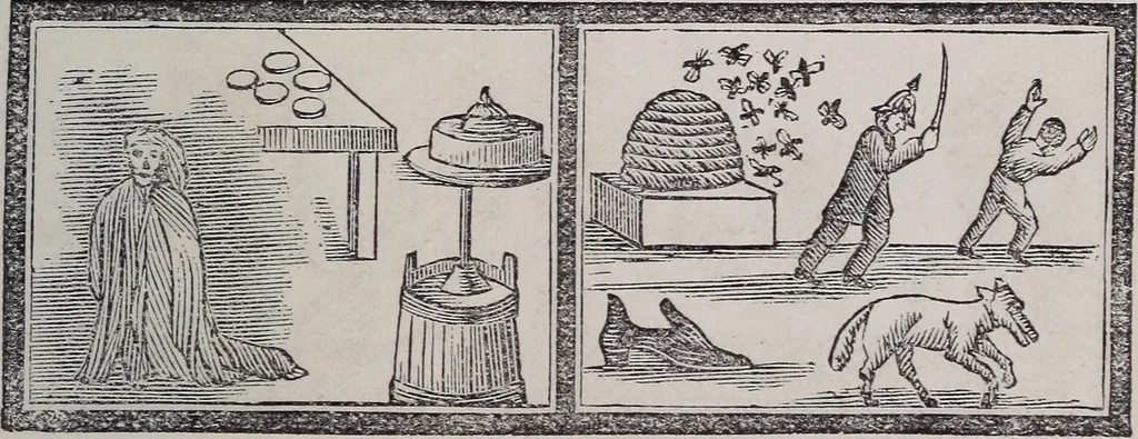 An illustration from Des mönches Aegydius Lebrecht grosses illustrirtes egyptisches traumbuch, 1870, leaf 110