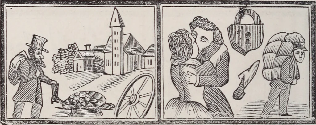 An illustration from Des mönches Aegydius Lebrecht grosses illustrirtes egyptisches traumbuch, 1870, leaf 111