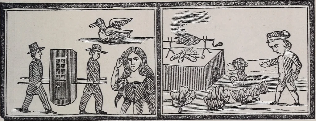 An illustration from Des mönches Aegydius Lebrecht grosses illustrirtes egyptisches traumbuch, 1870, leaf 112