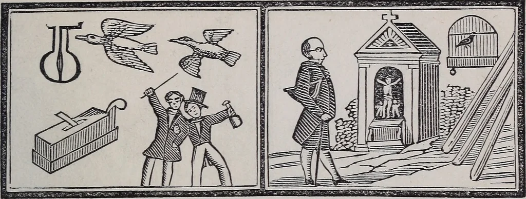 An illustration from Des mönches Aegydius Lebrecht grosses illustrirtes egyptisches traumbuch, 1870, leaf 116