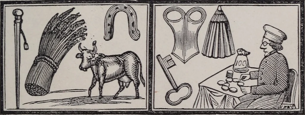 An illustration from Des mönches Aegydius Lebrecht grosses illustrirtes egyptisches traumbuch, 1870, leaf 8