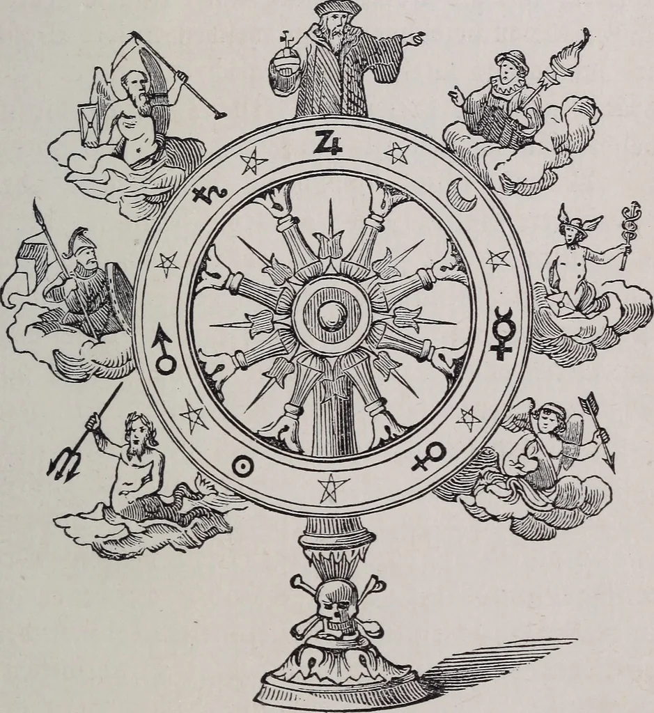 An illustration from Des mönches Aegydius Lebrecht grosses illustrirtes egyptisches traumbuch, 1870, leaf 92