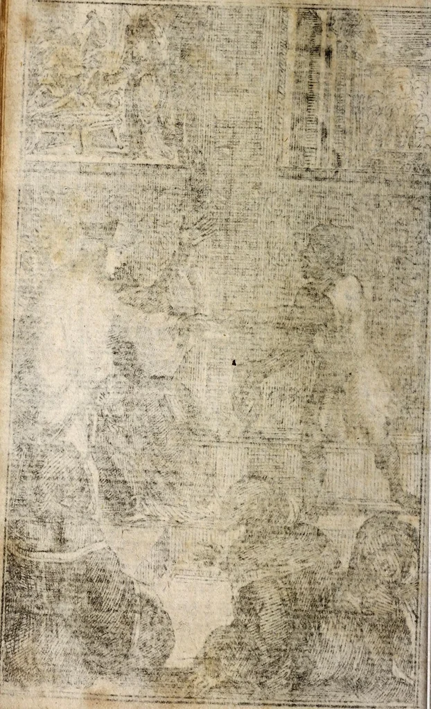 An illustration from De spectris, lemuribus et magnis atque insolitis fragoribus, variisque praesagitionibus, quae plerunque obitum hominum, magnas clades, mutationesque imperiorum praecedunt, liber unus. In tres partes distributus. Omnibus veritatis studiosis summe utilis, 1687, leaf 60