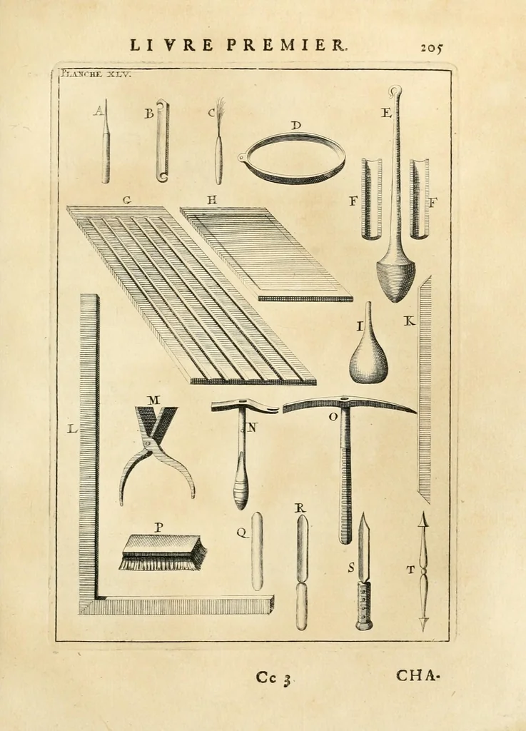 An illustration from Des principes de l'architecture, de la sculpture, de la peinture, et des autres arts qui en dépendent : avec un dictionnaire des termes propres à chacun de ces arts, 1699, leaf 233