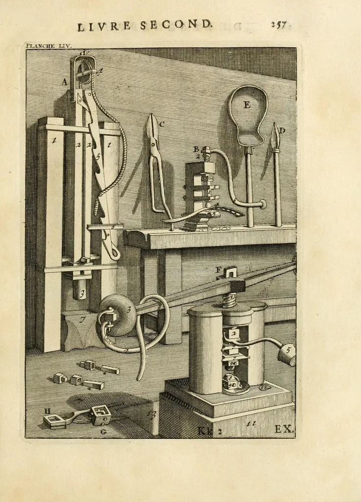An illustration from Des principes de l'architecture, de la sculpture, de la peinture, et des autres arts qui en dépendent : avec un dictionnaire des termes propres à chacun de ces arts, 1699, leaf 287