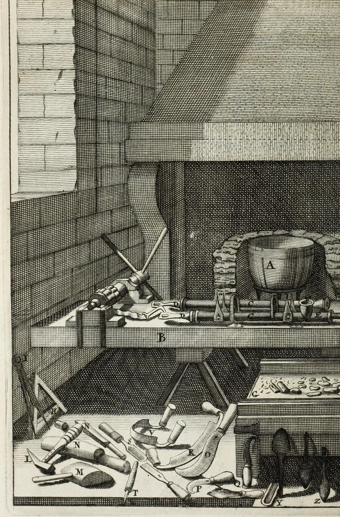 An illustration from Des principes de l'architecture, de la sculpture, de la peinture, et des autres arts qui en dépendent : avec un dictionnaire des termes propres à chacun de ces arts, 1697, leaf 150