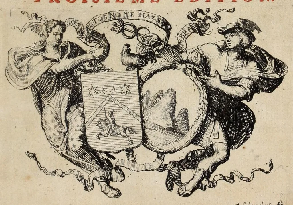 An illustration from Des principes de l'architecture, de la sculpture, de la peinture, et des autres arts qui en dépendent : avec un dictionnaire des termes propres à chacun de ces arts, 1697, leaf 7