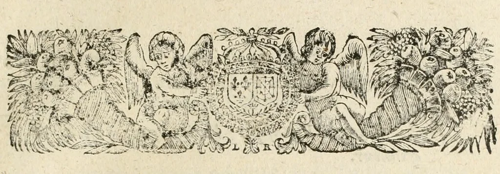 An illustration from Dessein du feu d'artifice : elevé devant l'Hôtel de Ville le jour du Te Deum chanté en l'eglise Nôtre-Dame, le 16 November 1697, en action de graces de la paix, par ordre de messieurs les prevôt des marchands & echevins de la ville de Paris, 1697, leaf 6