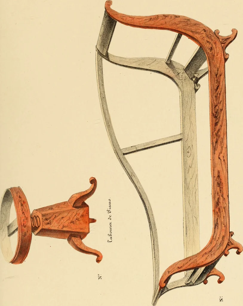 An illustration from Dessins de meubles, 1835, leaf 102