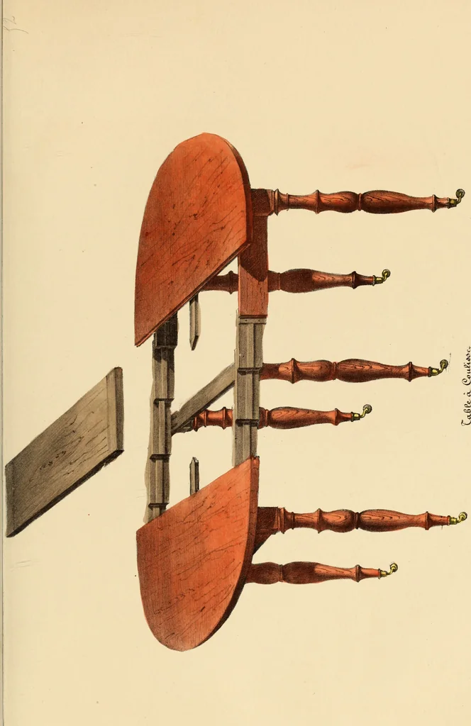 An illustration from Dessins de meubles, 1835, leaf 106