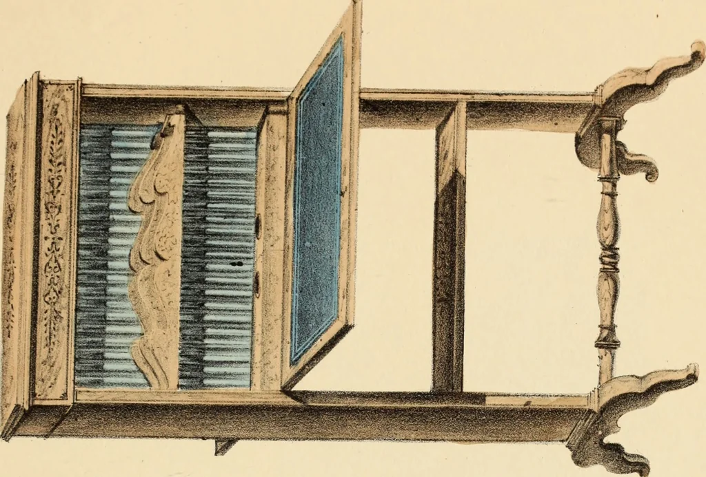 An illustration from Dessins de meubles, 1835, leaf 114