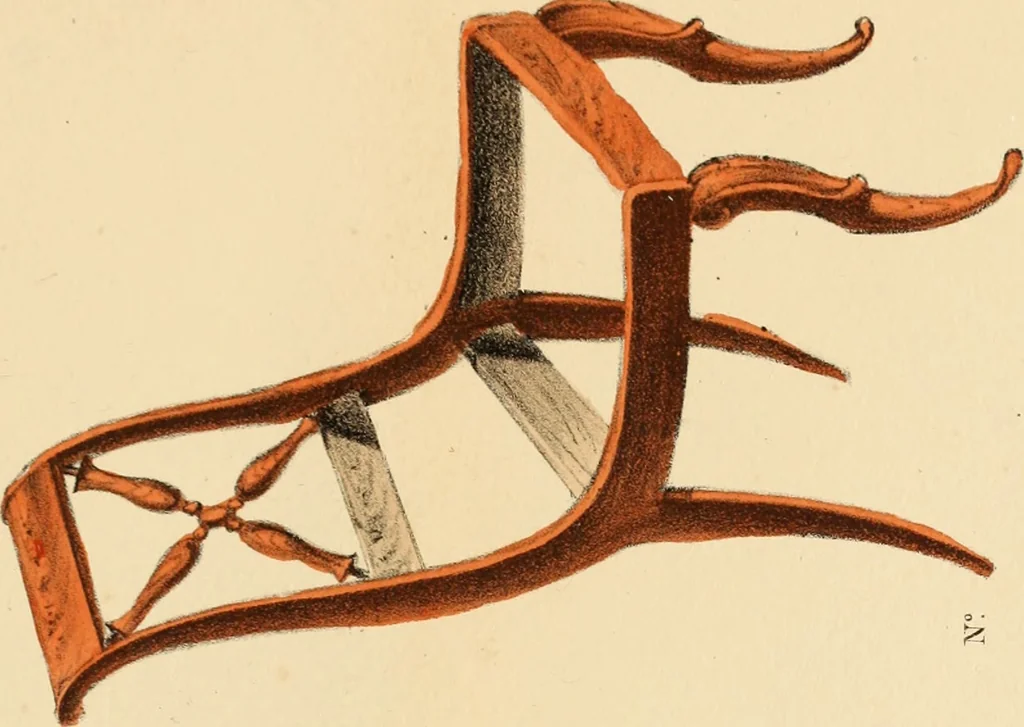 An illustration from Dessins de meubles, 1835, leaf 14