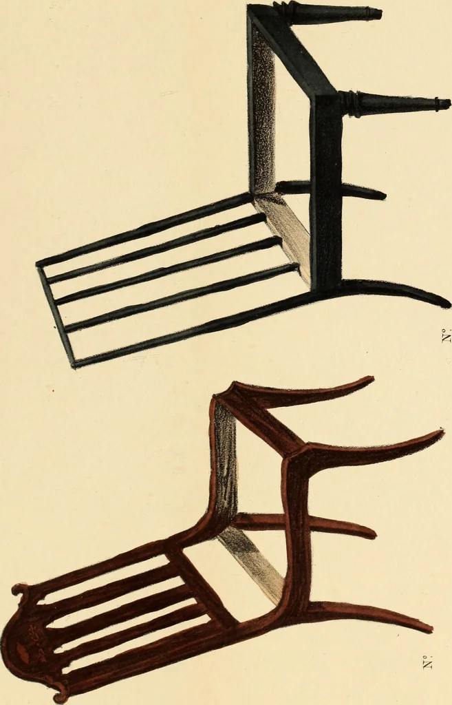 An illustration from Dessins de meubles, 1835, leaf 14