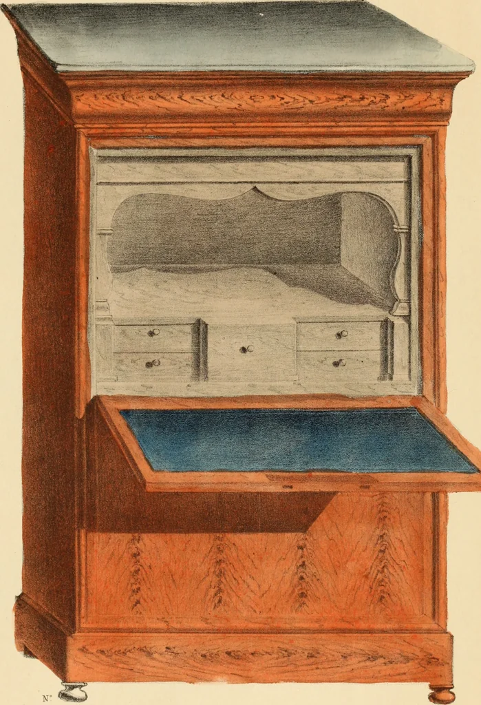 An illustration from Dessins de meubles, 1835, leaf 22