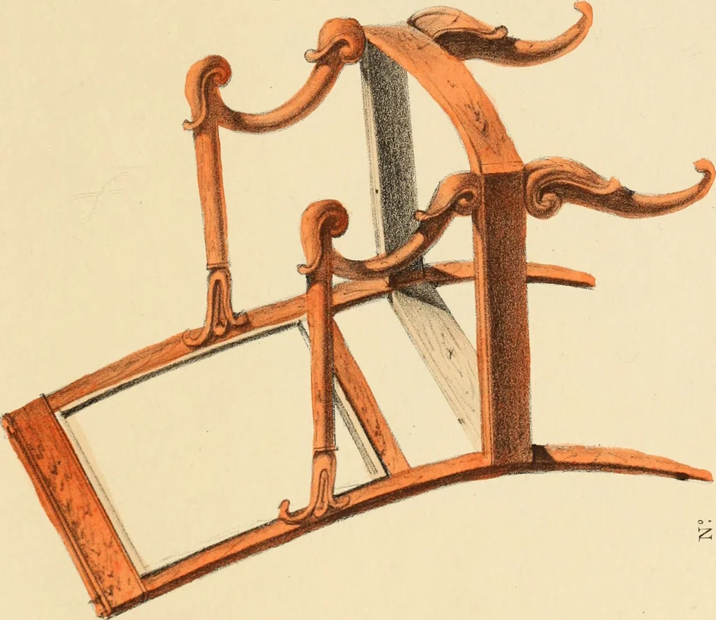 An illustration from Dessins de meubles, 1835, leaf 26