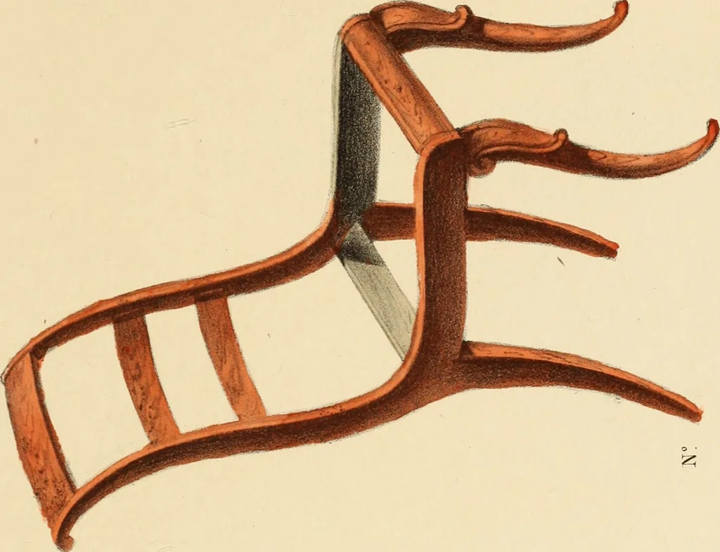 An illustration from Dessins de meubles, 1835, leaf 28