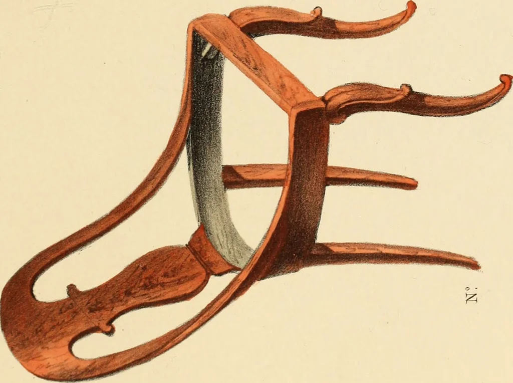 An illustration from Dessins de meubles, 1835, leaf 28