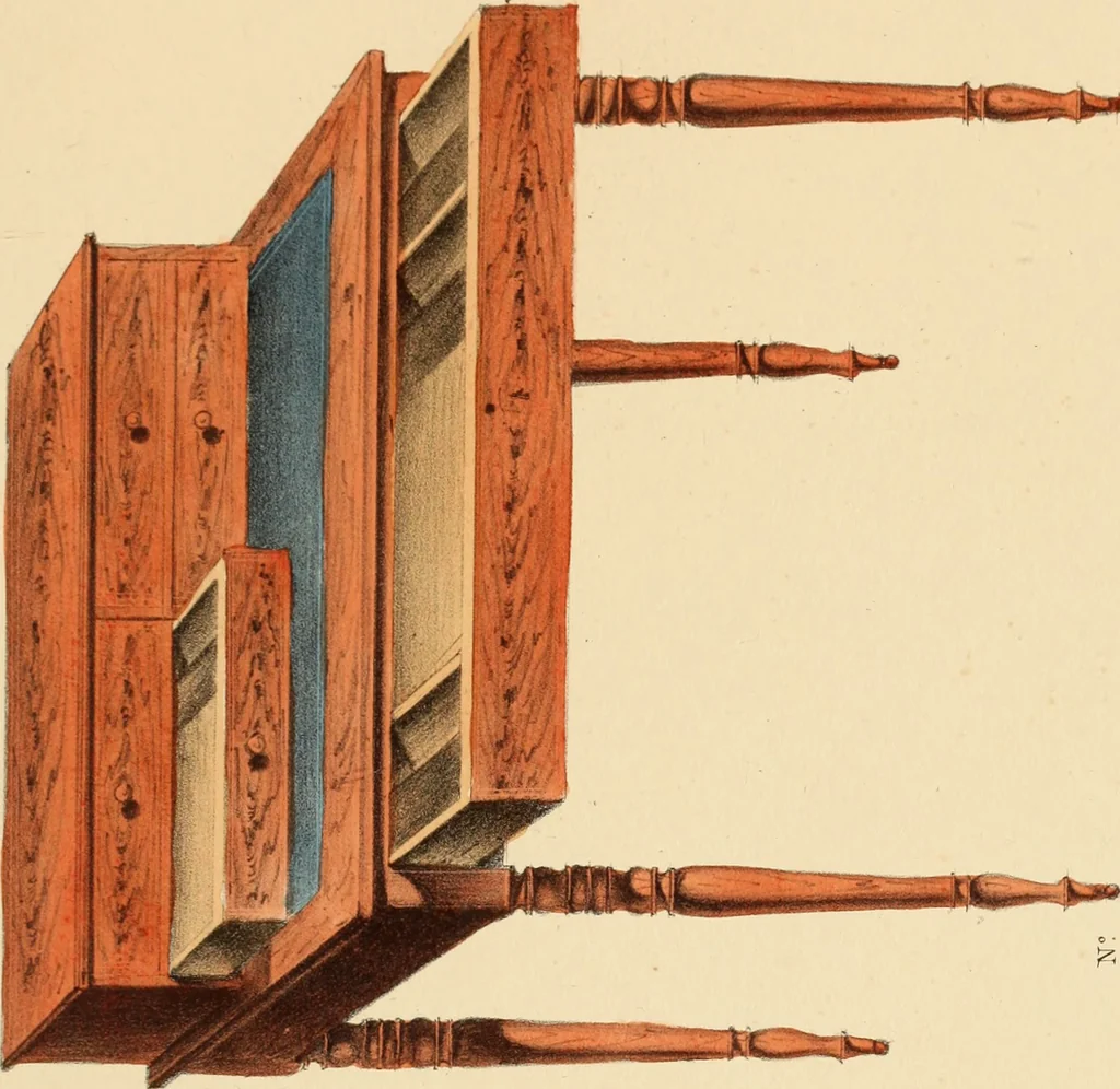 An illustration from Dessins de meubles, 1835, leaf 36