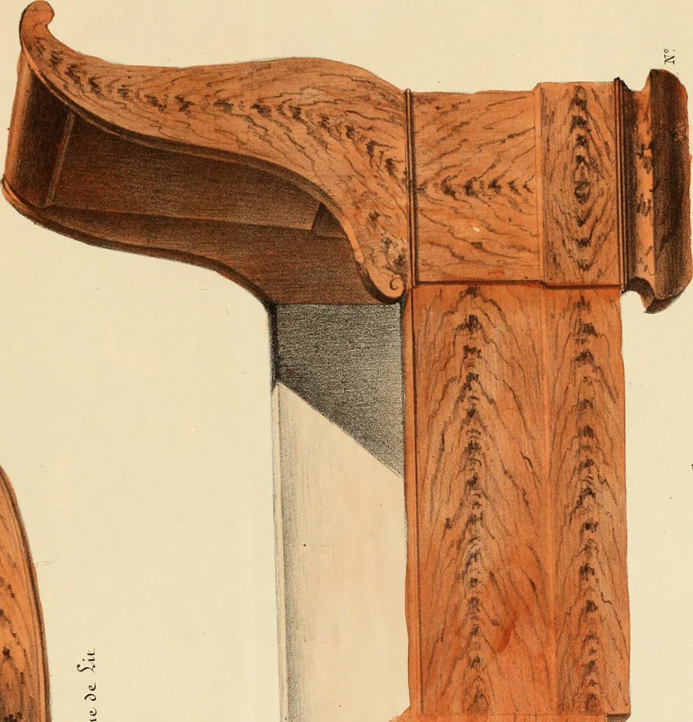 An illustration from Dessins de meubles, 1835, leaf 4