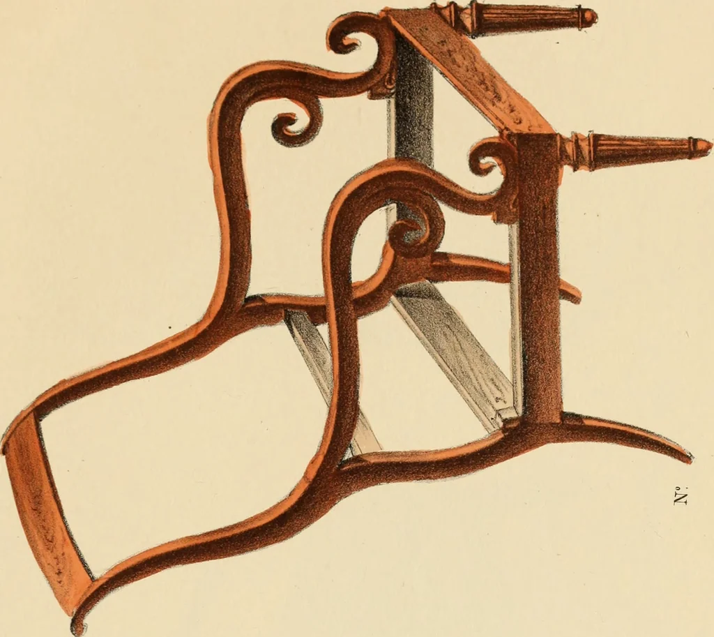 An illustration from Dessins de meubles, 1835, leaf 46