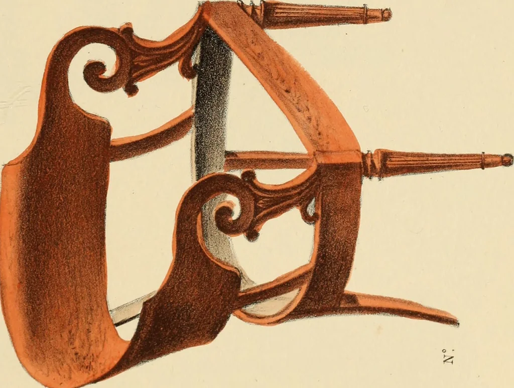 An illustration from Dessins de meubles, 1835, leaf 46