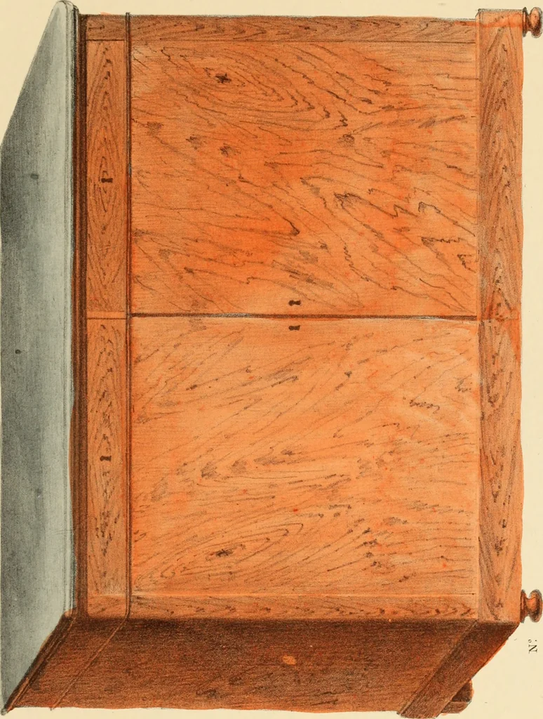 An illustration from Dessins de meubles, 1835, leaf 54