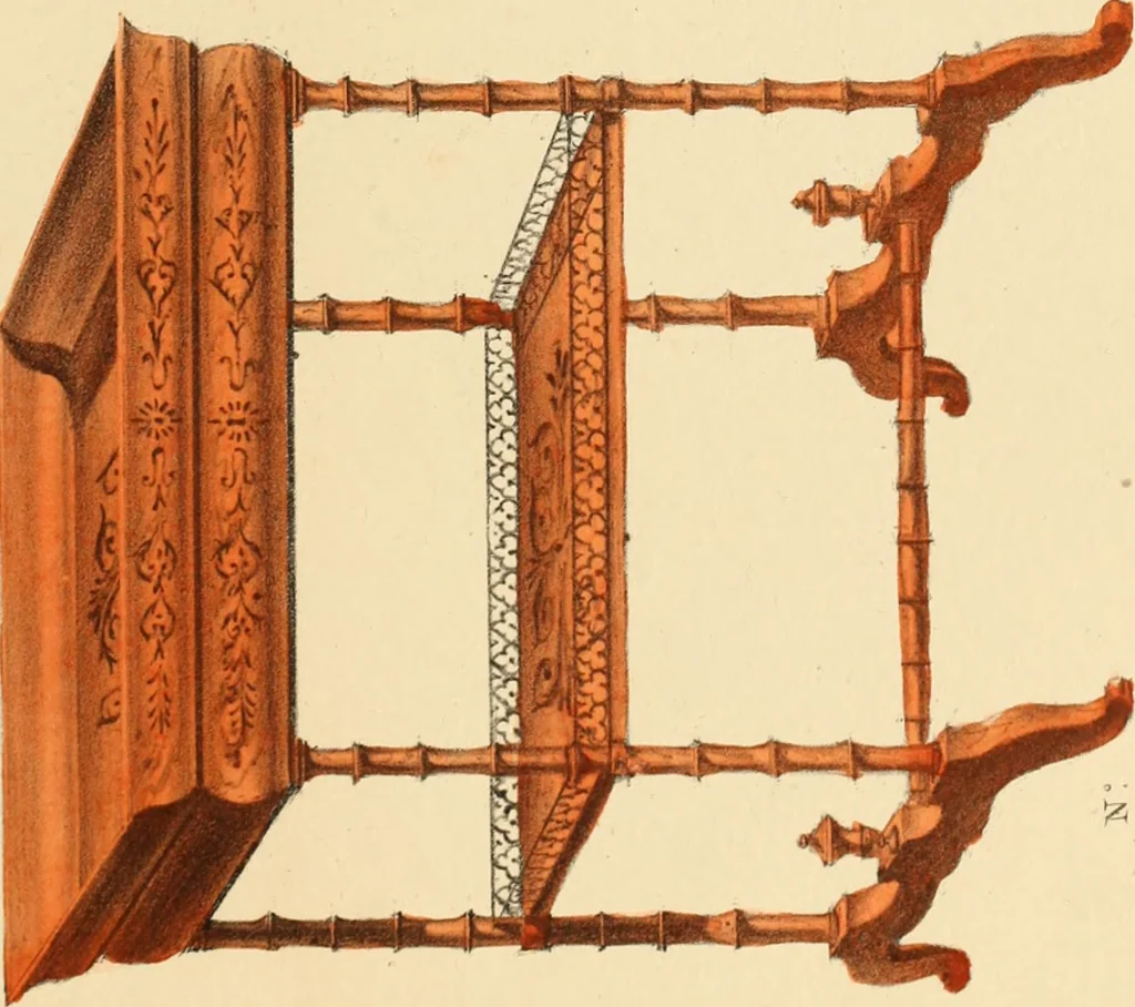 An illustration from Dessins de meubles, 1835, leaf 58