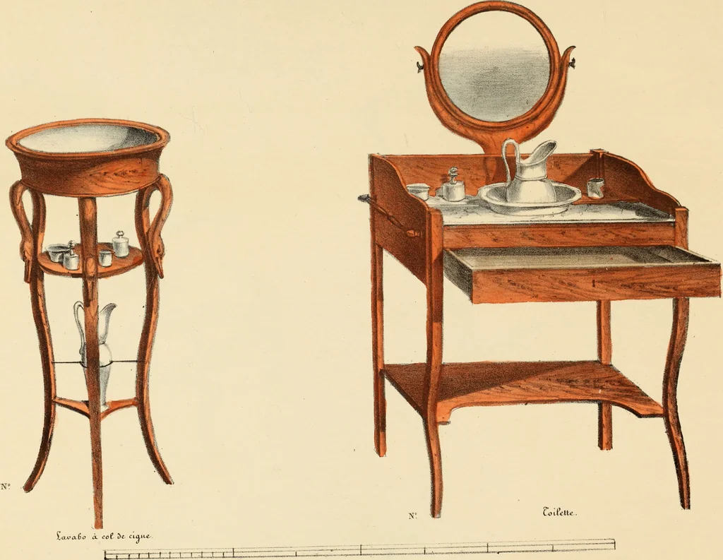 An illustration from Dessins de meubles, 1835, leaf 6