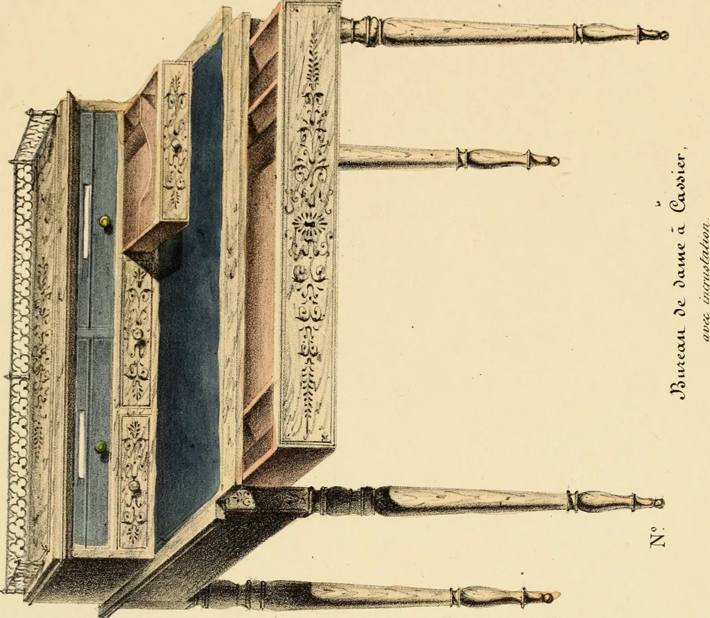 An illustration from Dessins de meubles, 1835, leaf 68