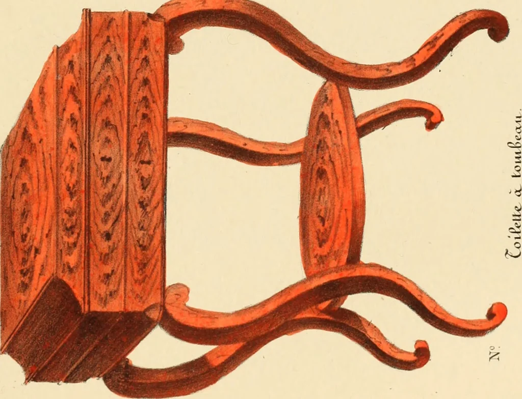 An illustration from Dessins de meubles, 1835, leaf 74